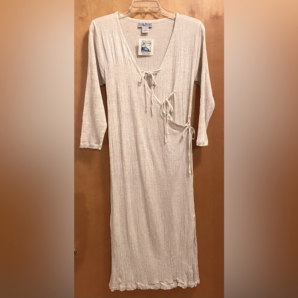 The Planet Cream Rayon Dress made in Indonesia